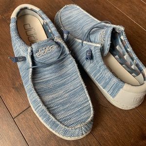 Hey Dude - Men’s Steel Blue Wally Sox Stretch Shoe